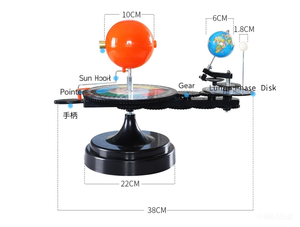 Globo Terráqueo Educativo Personalizado de Alta Calidad GREEN Sciedu, Sol-Luna-Tierra, para Ciencias de la Tierra y Geografía - Product Image 5