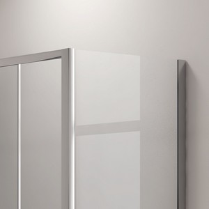 Kamalu KAM-KNF6000S Box Doccia Scorrevole Doppio 190x90 Altezza 180cm Senza Telaio in Ottone Acciaio Inox Porte Spesse 6mm Pieghevoli - Product Image 4