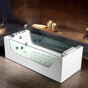Piscine autoportante en acrylique rouge, 1 pièce, <span class=keywords><strong>baignoire</strong></span> à pieds, avec <span class=keywords><strong>douche</strong></span> et <span class=keywords><strong>prix</strong></span> de pieds - Product Image 6