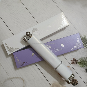 Cartes d'<span class=keywords><strong>invitation</strong></span> de mariage en papier à rouler avec boîte unique à pampilles, impression dorée, conception gratuite, faible MOQ, <span class=keywords><strong>invitation</strong></span> de fête de <span class=keywords><strong>princesse</strong></span> - Product Image 4