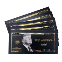 Impresión personalizada oro un millón de dólares de recuerdo Color oro papel de aluminio billete para colección