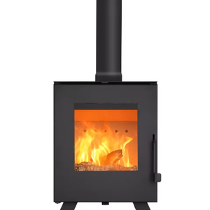 Petit poêle à <span class=keywords><strong>bois</strong></span> en acier JK, style moderne, pour usage intérieur en villa, sans fumée, noir mat, foyer de qualité supérieure - Product Image 2