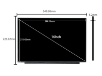 New AUO B160QAN05.0 16.0" WQXGA 2560x1600 120Hz EDP 40Pin OLED Backlit Laptop LCD Screen Replacement 400cd/m 99% SRGB Gaming