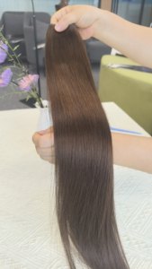 Extensiones de Cabello Humano Remy Vietnamita Virgen de Ganchillo con Doble Trama a Máquina, Trenzas al por Mayor, Paquete de Belleza de Color <span class=keywords><strong>Claro</strong></span> - Product Image 3