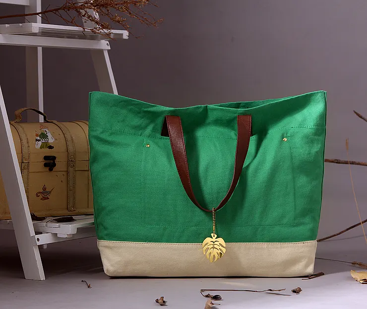 थोक कस्टम हरे कैनवास बैग 100% कपास ढोना बैग साटन ढोना बैग