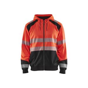 BLAKLADER - 354625285599XS Suéter con capucha de alta visibilidad Rojo/Negro-EAN 7330509623374 ROPA DE TRABAJO DE 2017 - Product Image 1