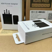 Adaptateur secteur 45W Type C Cargador Véritable Charge Rapide US/EU/UK Adaptateur secteur Ep-t4511 Gan Chargeur pour Samsung S25 S24 Ultra