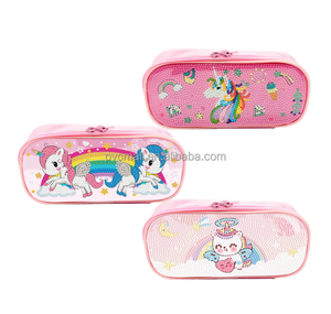 Dessin animé bricolage boîte-cadeau écoliers imprimer bricolage pointillage peinture par numéros porte-<span class=keywords><strong>crayon</strong></span> sac fourre-tout diamant peinture avec fermeture éclair - Product Image 4