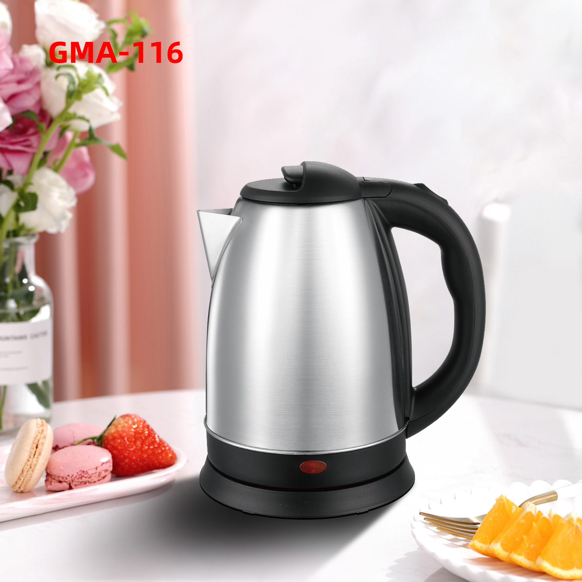 Hervidor eléctrico de acero inoxidable 2L — enchufe europeo — guía, usos y comparación de precio