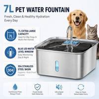 Distributeur d'eau intelligent en acier inoxydable 7L rechargeable, respectueux de l'environnement, ultra silencieux avec indicateur de niveau d'eau LED
