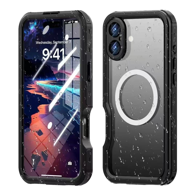 IP 68 Waterproof PC Cartoon Design Magnetic Shockproof Dust Proof Mobile Phone Case for 17 Air Pro Max 17 Pro 17 Plus