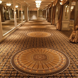 Thương mại 80% len 20% nylon khách sạn thảm mô hình tùy chỉnh axminster tường để Tường Phòng Ngủ hành lang thảm - Product Image 1