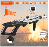 Pistolet torche puissant au propane, torche sous vide avec flamme réglable, pistolet lance-flammes, allume-charbon (réservoir non inclus)