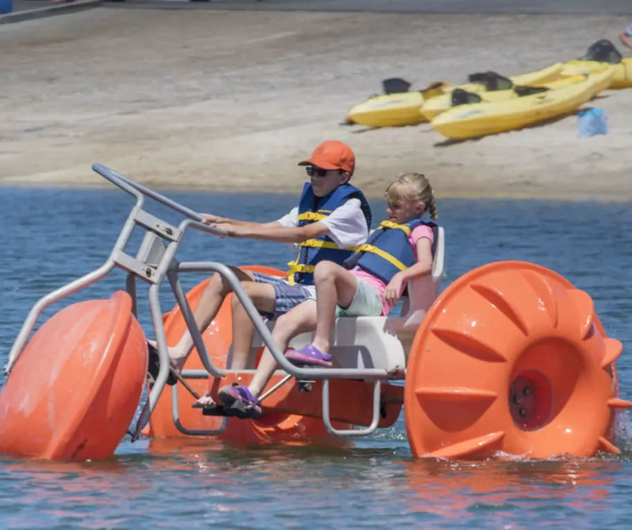 EW water-Pedal de bicicleta para dos personas, barco de ocio acuático, Parque Acuático