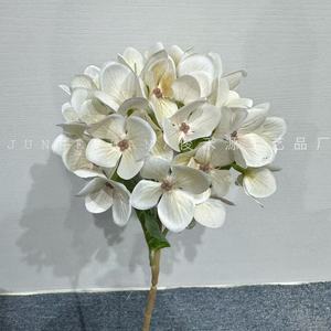 Fleur artificielle en soie Junheyuan, hortensia à branche unique, décoration intérieure, 54 pétales, finition mate - Product Image 3
