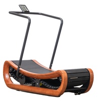 Caminadora Curva de Madera para Uso Comercial en Gimnasios, Máquina para Correr, Equipo de Fitness