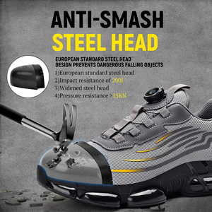 <span class=keywords><strong>Scarpe</strong></span> <span class=keywords><strong>Antinfortunistiche</strong></span> da Uomo con Punta in Acciaio, Traspiranti, Antiurto, Antiperforazione, Antiscivolo, Leggere e Comode <span class=keywords><strong>per</strong></span> Uso in Cantiere e Fabbrica - Product Image 4