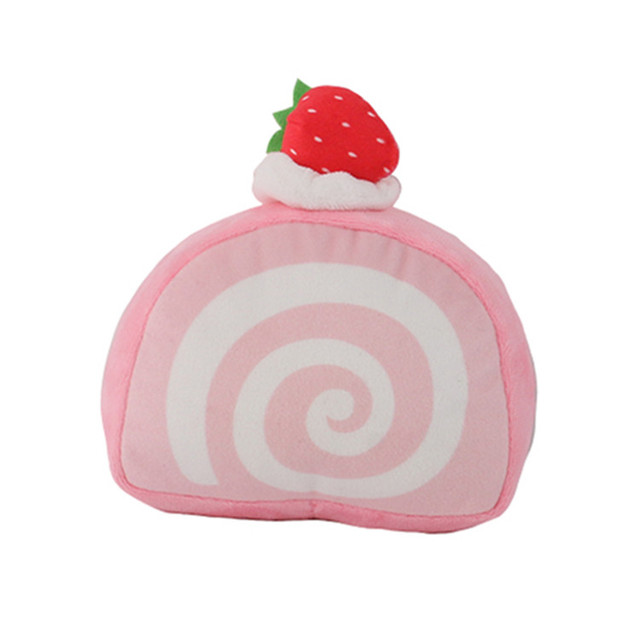 D KING Interactive Durable Pet Sports Training Toys Plush Stuffed Food Cake Squeak Chew Dog Toy