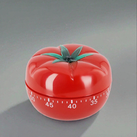Timer Dapur Mekanis Tomato Pengingat Pomodoro Alarm Hitung Mundur Alat Memasak Jam Permainan Layar LCD Kontrol Sentuh Plastik