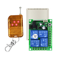 12/24VDC 4 canaux RF 433/315MHz commutateur de télécommande sans fil Module récepteur de relais pour commutateur de commande de hayon automatique