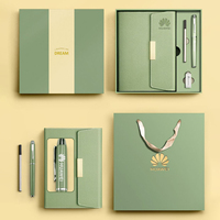 Coffrets cadeaux personnalisés en gros avec logo, impression UV, carnet A5 en cuir PU, cadeaux d'affaires haut de gamme pour clients d'entreprise