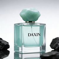 Vente directe d'emballages de flacons de parfum, 100 ml, carrés, transparents, ambrés, étiquettes personnalisées, flacons d'échantillons de parfum, flacons pour parfums