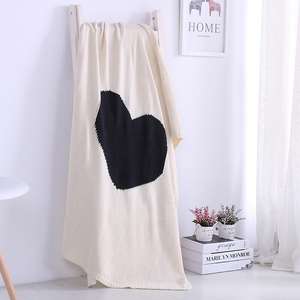 <span class=keywords><strong>Couverture</strong></span> tricotée pour bébé en tricot épais, personnalisée, bon marché, 100 % coton, vente en gros - Product Image 2