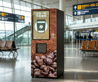Distributeur automatique de café avec paiement par carte, prix de gros, pour la vente de gobelets professionnels, robot distributeur de café