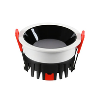 Éclairage commercial, lampes LED, downlights anti-éblouissement, downlights encastrés au plafond SMD, AC110V AC220V, downlight encastré rond en aluminium