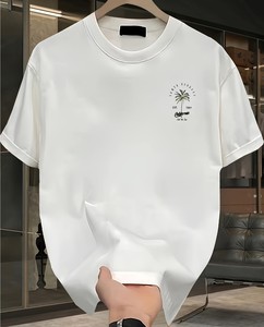 เสื้อยืดแขนสั้นผู้ชาย ผ้าโพลีเอสเตอร์/คอตตอน ทรงโอเวอร์ไซส์ สวมใส่สบาย ไม่ยับ แห้งเร็ว พิมพ์ลายดิจิทัล - Product Image 2