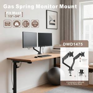 New 34 inch 90 độ có thể điều chỉnh màn hình kép bàn núi đứng - Product Image 4