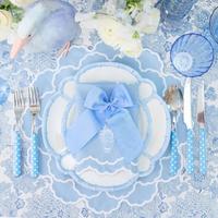 Nappe brodée faite à la main de haute qualité et écologique, très vendue, pour mariage, salle à manger à domicile, avion, restaurant