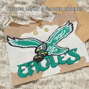Parches Bordados con Logotipo Personalizado, Forma de Alfabeto, Ecológicos, Venta al Por Mayor, para Coser o Planchar en Gorras, Ropa, Marcas y Clubes - Product Image 2