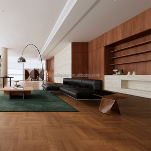 Vetrina di design interni per casa personalizzabili in fabbrica per soggiorno design da parete per decorazione domestica da esposizione temperata - Product Image 1