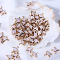 Perle baroque étoile croix rose perle d'eau douce naturelle cuivre plaqué or bijoux faits à la main matériaux