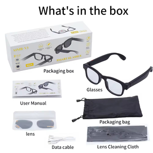 Hot bán AIMB-V3 ai thông minh Kính mát hoán đổi cho nhau ống kính trả lời cuộc gọi âm nhạc hiển thị bluetooth từ xa máy ảnh thông Minh Kính - Product Image 6