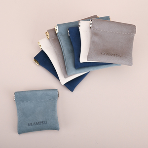 GLAMPKG Suede Cosmetic <b>Lipstick</b> Automatic Closed Bag Makeup Packing Jewelry Pouches - Product Image 1