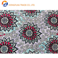 Kain Katun Murni Tenun Afrika Batik Merah Biru Motif Bunga Mandala Ankara Calico Polos Pakaian Gaya Nasional Anak Laki-laki Grosir