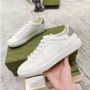 Zapatillas Deportivas de Piel Genuina Blanca de Alta Gama para Hombre, Zapatos Casuales Personalizados, Zapatos de Moda GC - Product Image 1