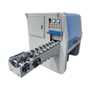 Scie à ruban verticale électrique MR400L pour bois, alimentation automatique par chaîne, machine à découper les bûches à lames multiples, scie circulaire à lame multiple - Product Image 6