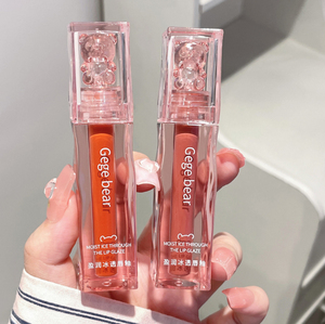 Brillo Labial Humectante con Esencia Labial, Acabado Brillante con Efecto Espejo, Altamente Pigmentado, Tinte Labial Natural Transparente - Product Image 1