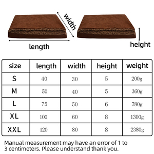 <span class=keywords><strong>Coussin</strong></span> orthopédique avec couverture en daim <span class=keywords><strong>imperméable</strong></span> amovible et lavable pour animaux de compagnie, tailles grandes et petites, chiens et chats, fonctionnalité chaude - Product Image 3