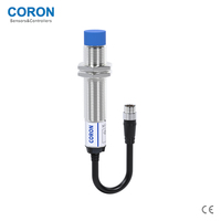 Capteur de proximité inductif CORON CLJ-A12-4ANB-G3 M12 non blindé 4 mm NPN NC 10-30 VDC LED rouge câble 30 cm détection de métaux IP67