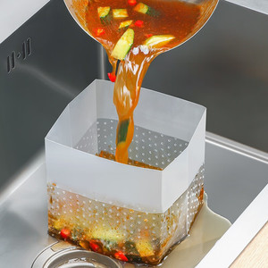 Bolsa de filtro de malla de 14x10x18 cm, drenaje de fregadero independiente para filtrar líquidos, uso en cocina - Product Image 1