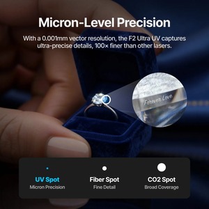 XTool <span class=keywords><strong>F2</strong></span> Ultra UV 5W Graveur laser UV, pack de luxe avec convoyeur + RA3 + purificateur d'air - Product Image 6