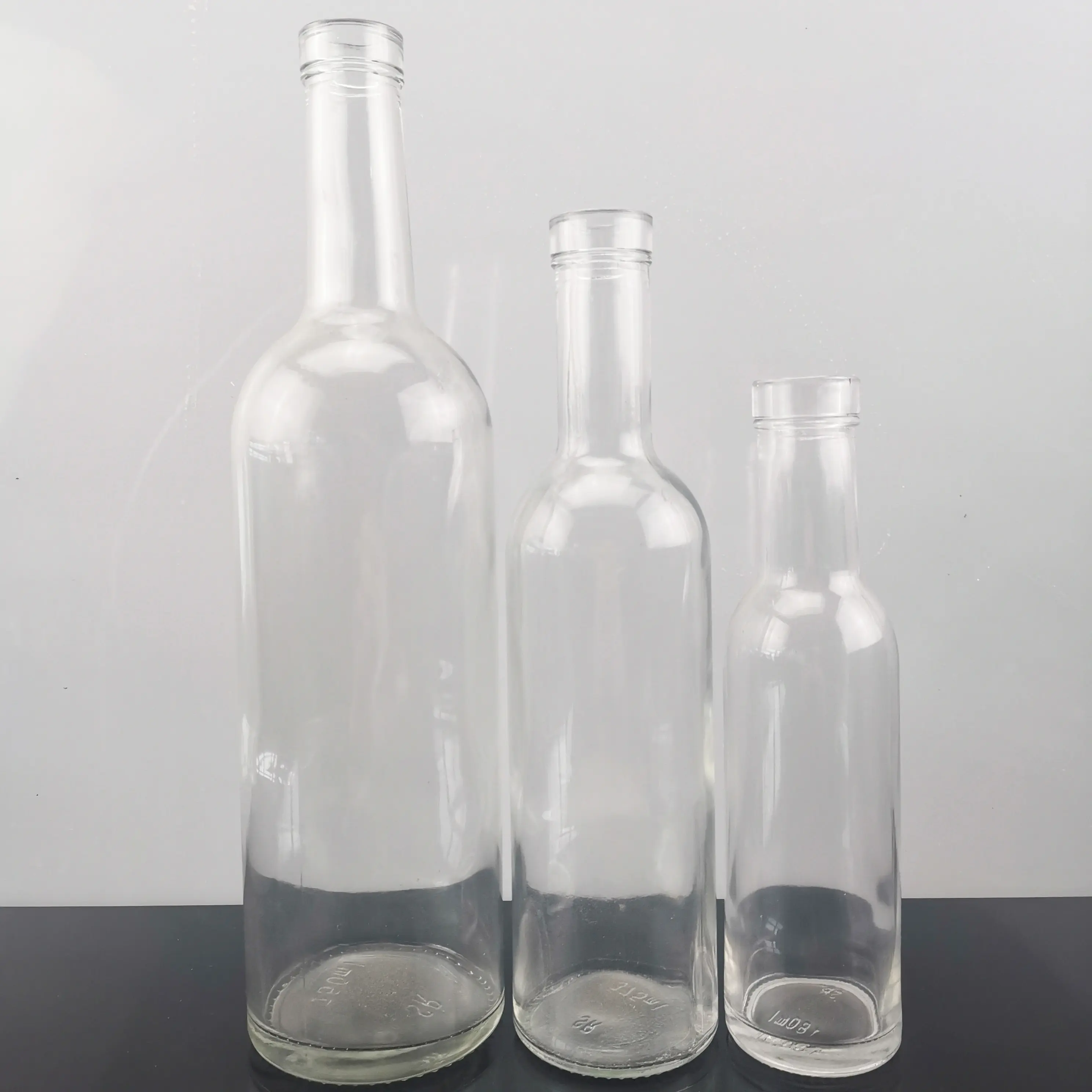 Garrafas de vidro para venda garrafas de vidro de 250 ml garrafa de vidro de conhaque de design exclusivo