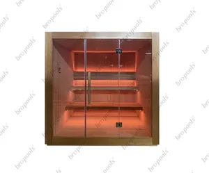 Fábrica diretamente venda ao ar livre sauna cabina fazer de madeira de pulverização térmica
