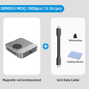 2230M aluminium MagSafe ekspansi Hard Drive kandang M.<span class=keywords><strong>2</strong></span> NVMe SSD eksternal casing Tipe C SATA USB Mobile Solid State <span class=keywords><strong>Box</strong></span> - Product Image 5