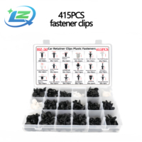 Kit d'assortiment de 435 pièces de rivets et clips de fixation en plastique mixtes, directement de l'usine, pour garnitures de pare-chocs et panneaux de portières automobiles