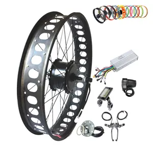 48v 250w-350w-500w-750w 20-28x4 fatbike ebike cycle fat tyre e bike electric kit Geared hub motor motorized cargo Tricycle Trike